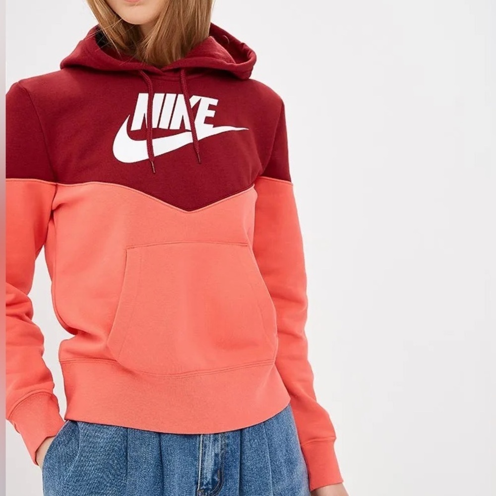 Nike Hoodie Pullover Color Block Women